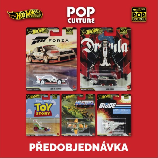 Hot Wheels Pop Culture set R - sada 5ks - Předobjednávka