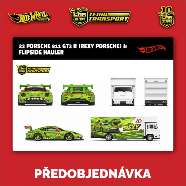 Hot Wheels Premium Team Transport M s Rexy - sada 4ks (bedna) - Předobjednávka 2