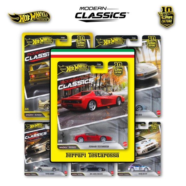 Hot Wheels Premium Car Culture Modern Classics - sada 5ks