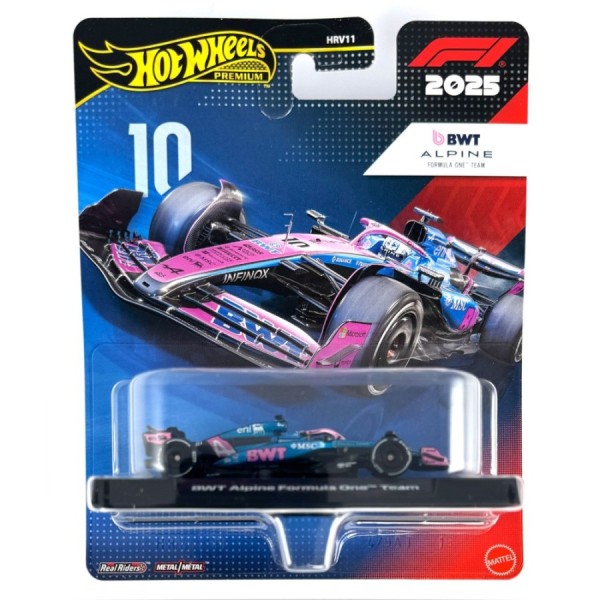 Hot Wheels Premium 2025 BTW Alpine Formula 1 Team No 10 Pierre Gasly