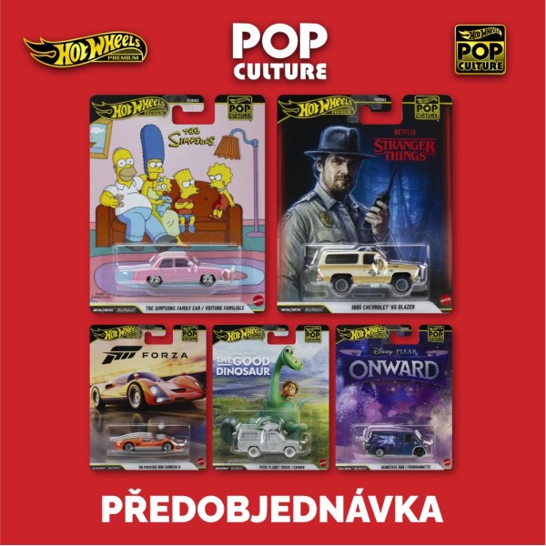 Hot Wheels Premium Pop Culture 2026-S sada 5ks - Předobjednávka
