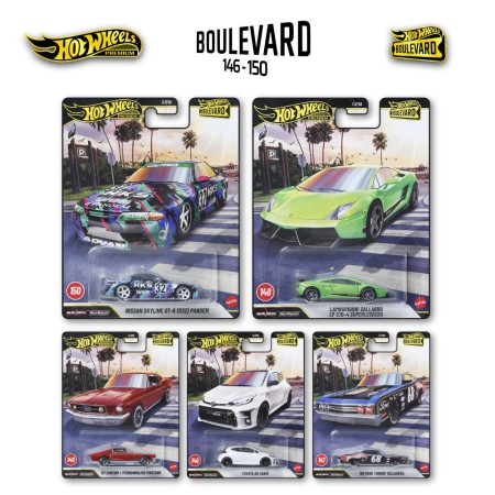 Hot Wheels Premium Boulevard 146 - 150 - sada 5 ks