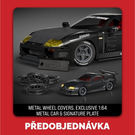 Hot Wheels Brick Shop Stavebnice 94 Toyota Supra MkIV - Předobjednávka