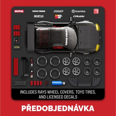 Hot Wheels Brick Shop Stavebnice 94 Toyota Supra MkIV - Předobjednávka
