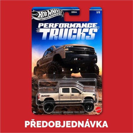 Hot Wheels Silver Series Performance Trucks sada 5ks - Předobjednávka