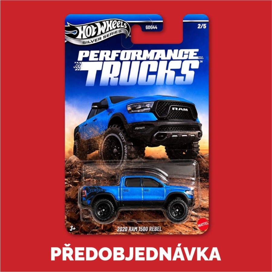 Hot Wheels Silver Series Performance Trucks sada 5ks - Předobjednávka