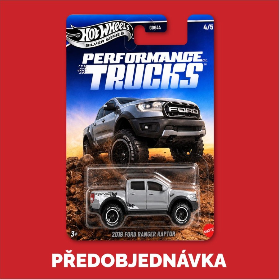 Hot Wheels Silver Series Performance Trucks sada 5ks - Předobjednávka
