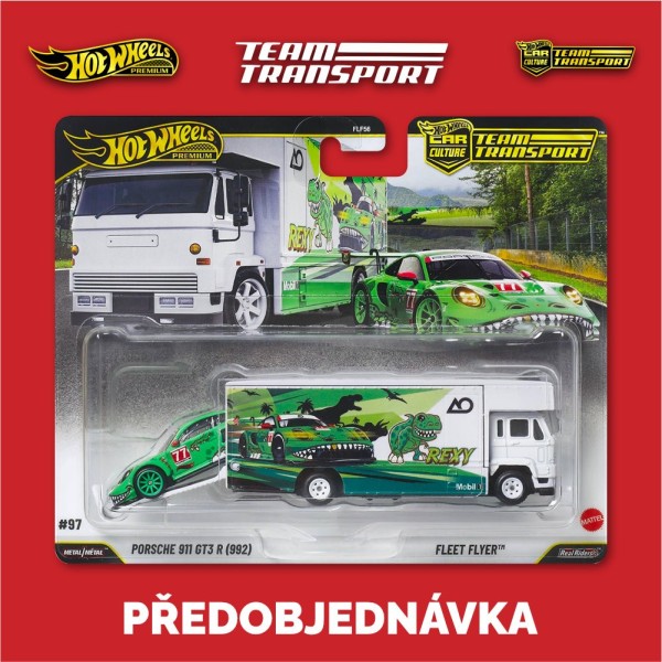 Hot Wheels Premium Team Transport M s Rexy - sada 4ks (bedna) - Předobjednávka 2