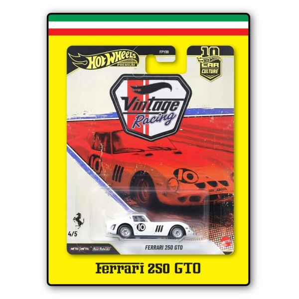 Hot Wheels Premium Car Culture Vintage Racing - sada 5ks 2