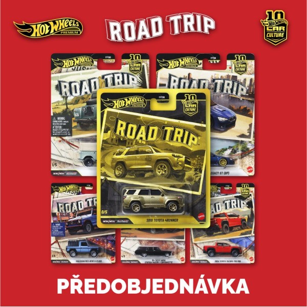 Hot Wheels Premium Car Culture Road Trip sada 5ks - Předobjednávka