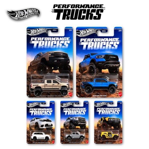 Hot Wheels Silver Series Performance Trucks sada 5ks