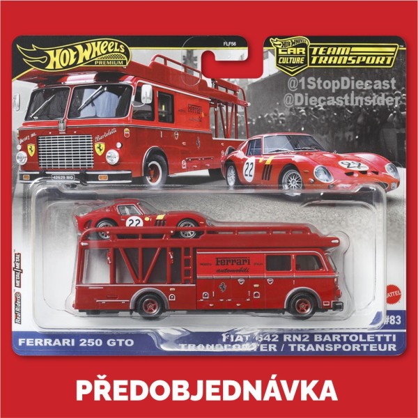 Hot Wheels Team Transport 2025 Set 4 sada 4ks - Předobjednávka 2