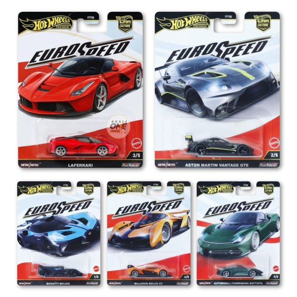 Hot Wheels Premium EuroSpeed 2025 - sada 5 ks