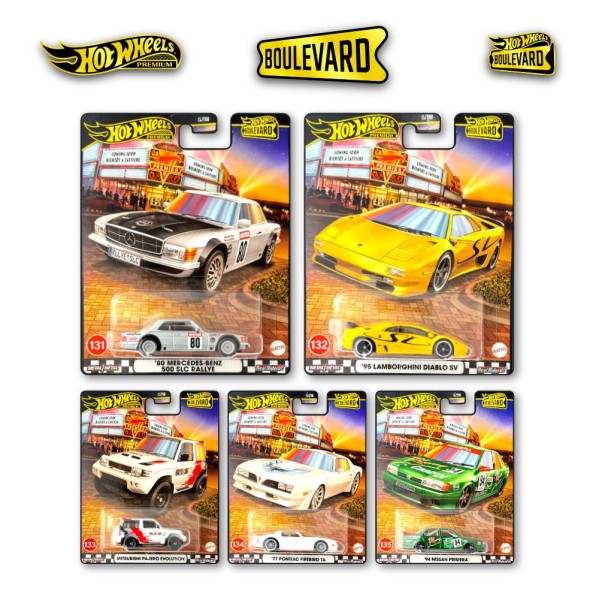 Hot Wheels Premium Boulevard 131-136 2025 - sada 5 ks