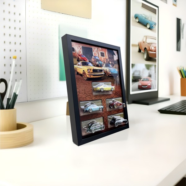 A4 Obraz pro 5x Hot Wheels Silver Series Vintage Club 2025 2