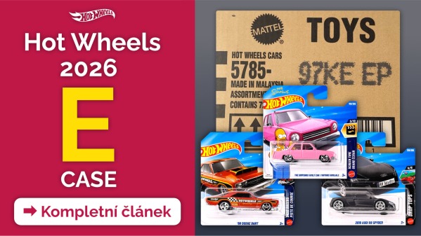 Hot Wheels Mainline Case E 2026: Novinky, premiéry a modely, které nesmí chybět ve sbírce