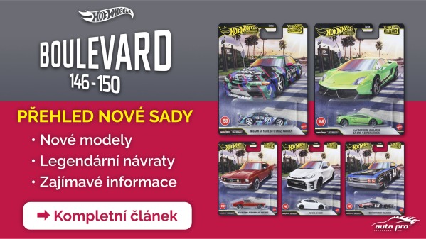 Nový Hot Wheels Premium Boulevard 146–150 je tady. Jaké modely přináší?